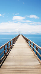 Ocean Views, Blue sky, Symmetry