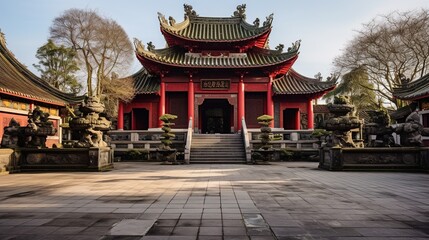 Obraz premium The Exterior of Buddha Temple