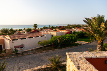 Alley in the resort, Boa Vista, Cape Verde