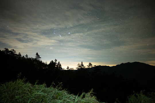 夜の山岳