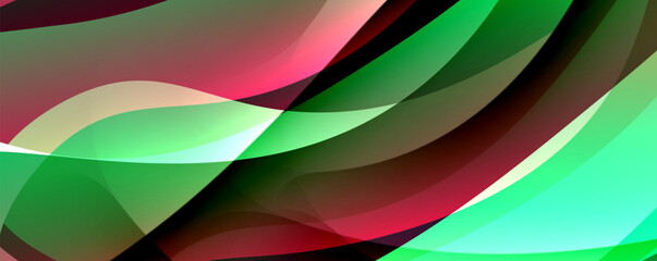 Trendy simple fluid color gradient abstract background with dynamic wave line effect. Vector Illustration For Wallpaper, Banner, Background, Card, Book Illustration, landing page