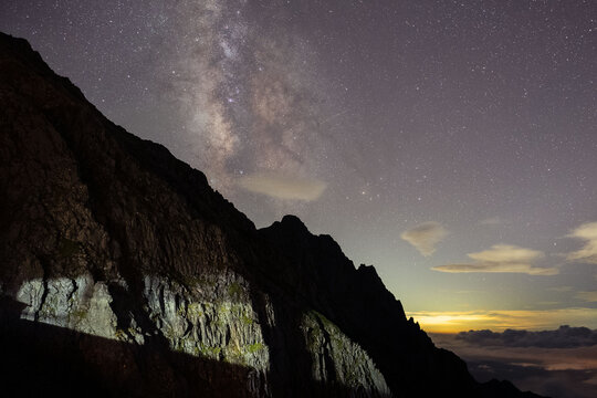 夜の山岳