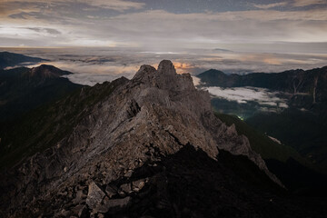 夜の山岳