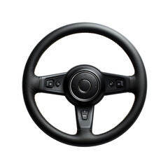 Steering wheel isolated on transparent background