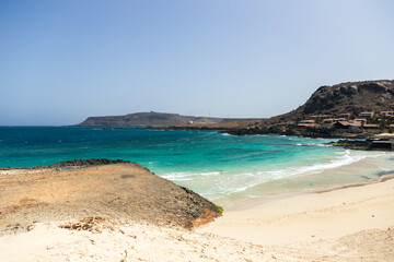 Beach Praia de Cruz and Atlantic Ocean, Boa Vista, Cape Verde