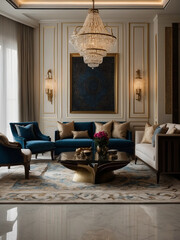 Arabic interior design of modern living room