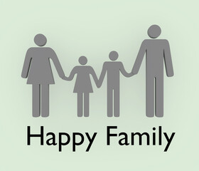 Happy Family concept