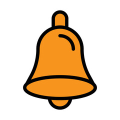 bell Filled Line Icon Design