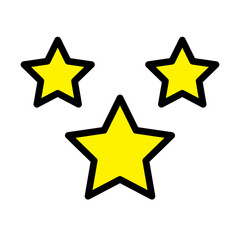 star Filled Line Icon Design