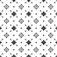 Collection of seamless ornamental vector patterns and swatches