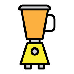Juicer Filled Line Icon Design