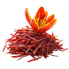 A beautiful saffron flower in full bloom