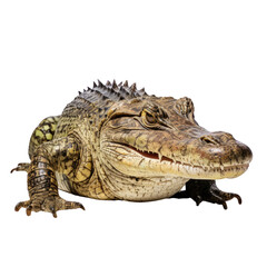 Obraz premium A crocodile, on a transparent background.