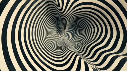 Op-art style abstract background inspired by horror genre. - obrazy, fototapety, plakaty