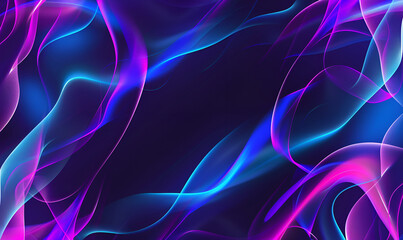Fototapeta premium Abstract blue and purple liquid wavy shapes futuristi Futuristic Liquid Art: Blue and Purple Abstract Waves