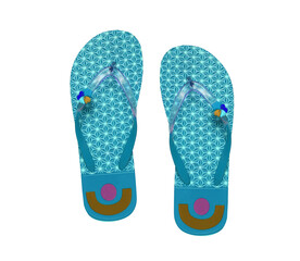 eva flip-flop or slippers isolated
