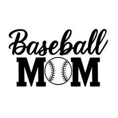 Baseball Mom Vector SVG