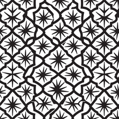 Geometric of seamless gray and white pattern