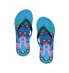 eva flip-flop or slippers isolated