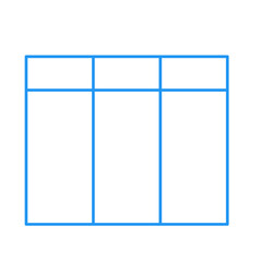 Simple accordion style data table layout template,vector