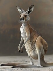 Captivating 3D Clipart of Red Kangaroos