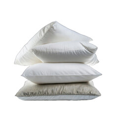 stack of pillows isolated