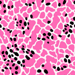 Fototapeta premium Leopard skin seamless pattern, the beauty of design knows no bounds. Can be used as a variety of graphics resources