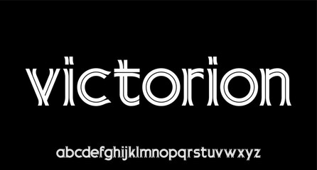 victorion.  modern geometric circular font with rounded edges
