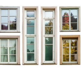 windows of a building