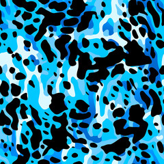 Leopard skin seamless pattern, the beauty of design knows no bounds. Can be used as a variety of graphics resources - obrazy, fototapety, plakaty
