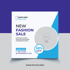 Fototapeta premium fashion sale ads post design