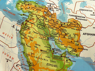 Fototapeta premium maps of countries and surrounding areas