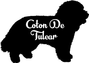  Coton De Tulear. Dog silhouette dog breeds logo dog monogram vector