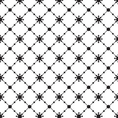 Fototapeta premium Pattern vector black and white
