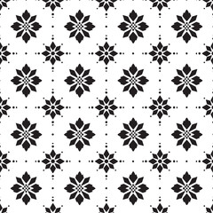 Pattern vector black and white