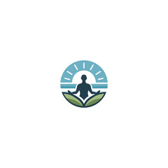 wellness logo design. yoga logo. healthy life logo