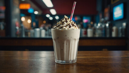 Milkshake on the table