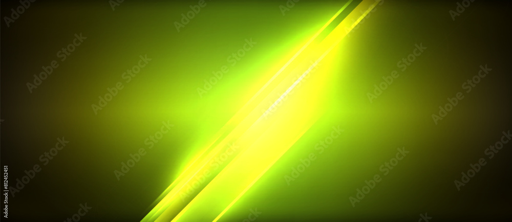 Aufkleber a bright yellow light illuminates the dark sky, contrasting against the black background. this celes