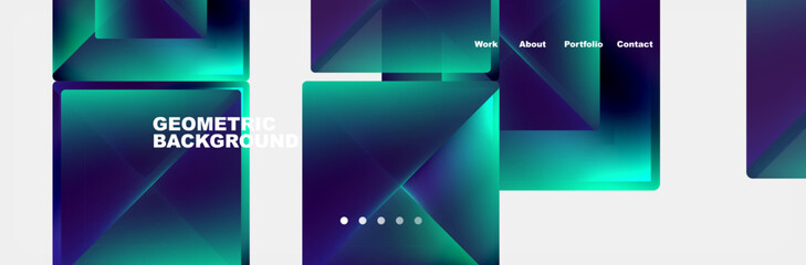 Fototapeta premium Triangle minimal web site page background design. Vector Illustration For Wallpaper, Banner, Background, Card, Book Illustration, landing page