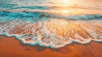 Beautiful beach and sea landscape background