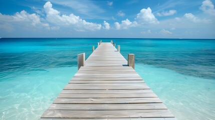 Obraz premium Beautiful beach and sea landscape background