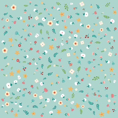 Kids Floral seamless pattern 