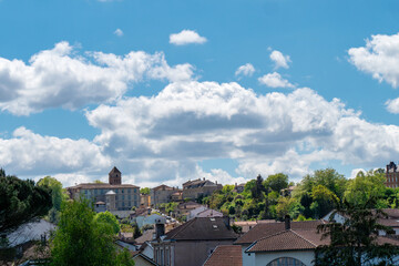 view of Aire sur l'Adour city, Les Landes, France