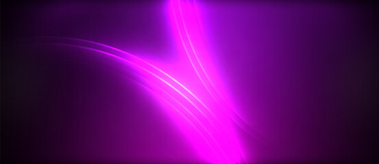 A vibrant purple neon light is illuminating a dark background, creating a stunning contrast reminiscent of an electric blue sky at dusk