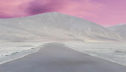 snow covered mountains