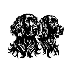 Irish Setter Dog Silhouette - Elegance and Strength Captured in Minimalist Form- Minimalist Irish Setter Dog Vector- Irish Setter Dog Illustration.