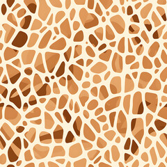 Giraffe skin seamless pattern, the beauty of design knows no bounds. Can be used as a variety of graphics resources - obrazy, fototapety, plakaty