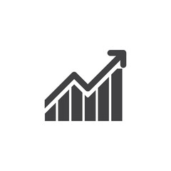 Economic Indicator Icon Set. Market Growth Symbol. Financial Uptrend Sign. Profit Increase Icon.