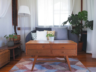 Vintage interior decoration living room.