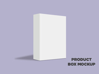 White product folding box mockup design
